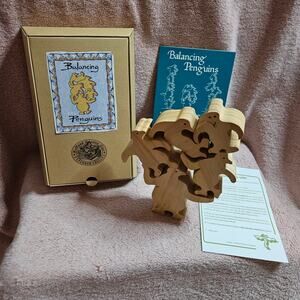 Tarata Toys Balancing Penguins Wooden Stacking Puzzle Game Holland America Ed